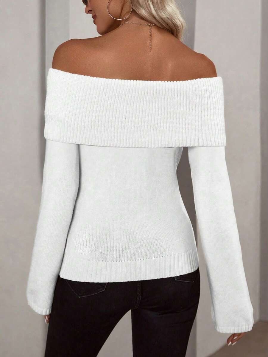 Drop-Shoulder Sweater