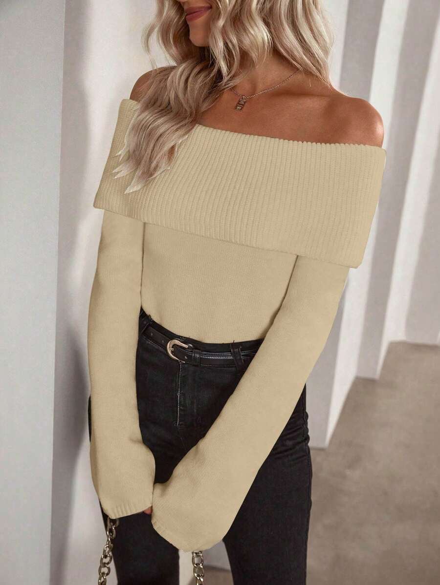 Drop-Shoulder Sweater