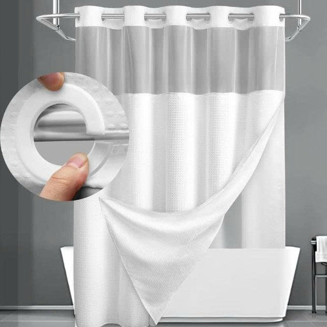 Avenis No-Hook Shower Curtain