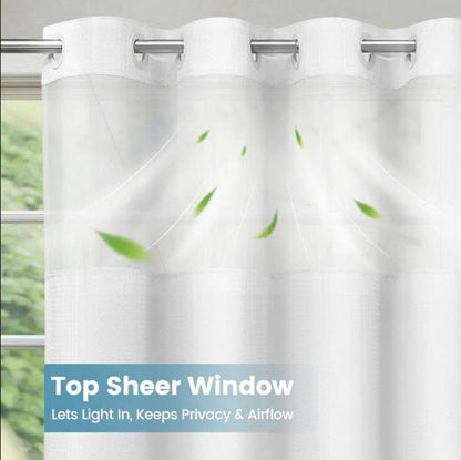 Avenis No-Hook Shower Curtain