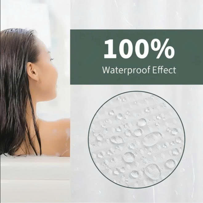 Avenis No-Hook Shower Curtain