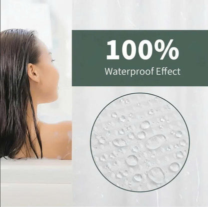 Avenis No-Hook Shower Curtain