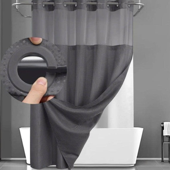 Avenis No-Hook Shower Curtain