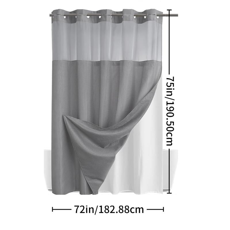 Avenis No-Hook Shower Curtain