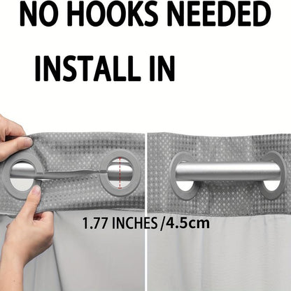 Avenis No-Hook Shower Curtain